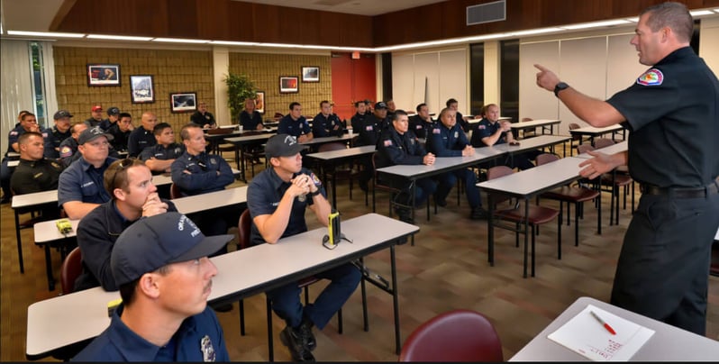 Classroom with radio