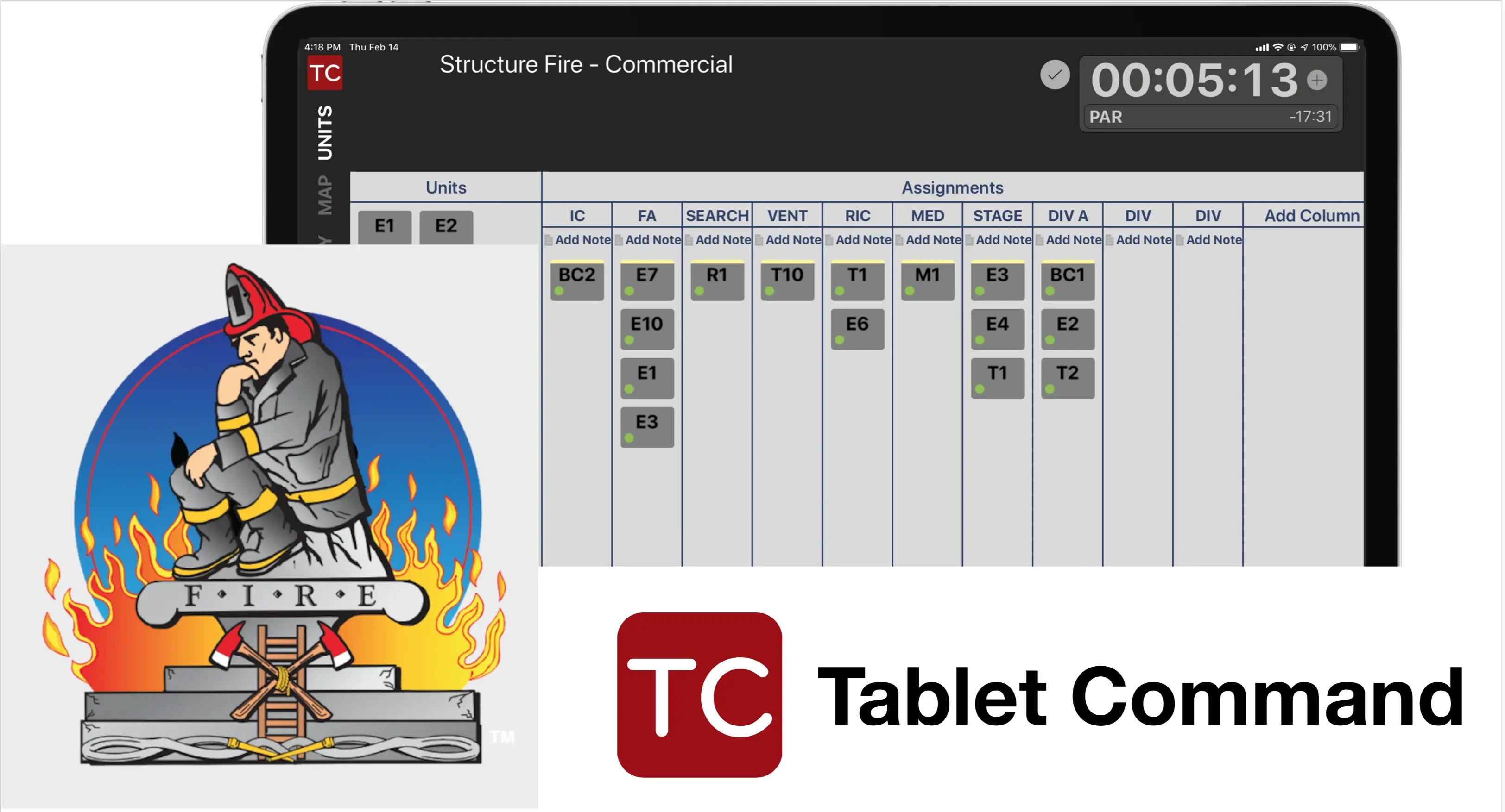 Tablet Command and Train Firefighters Partner
